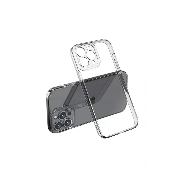 Apple iPhone 13 Pro Max Kılıf Lüx Şeffaf Silikon