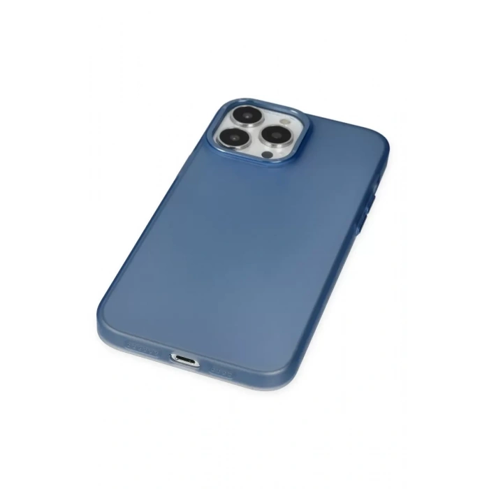 Apple iPhone 13 Pro Max Kılıf Modos Metal Kapak - Lacivert