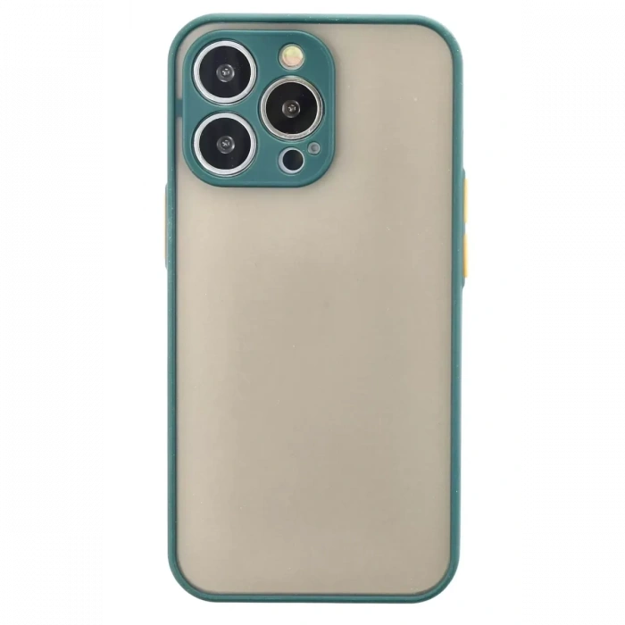 Apple iPhone 13 Pro Max Kılıf Montreal Silikon Kapak - Yeşil