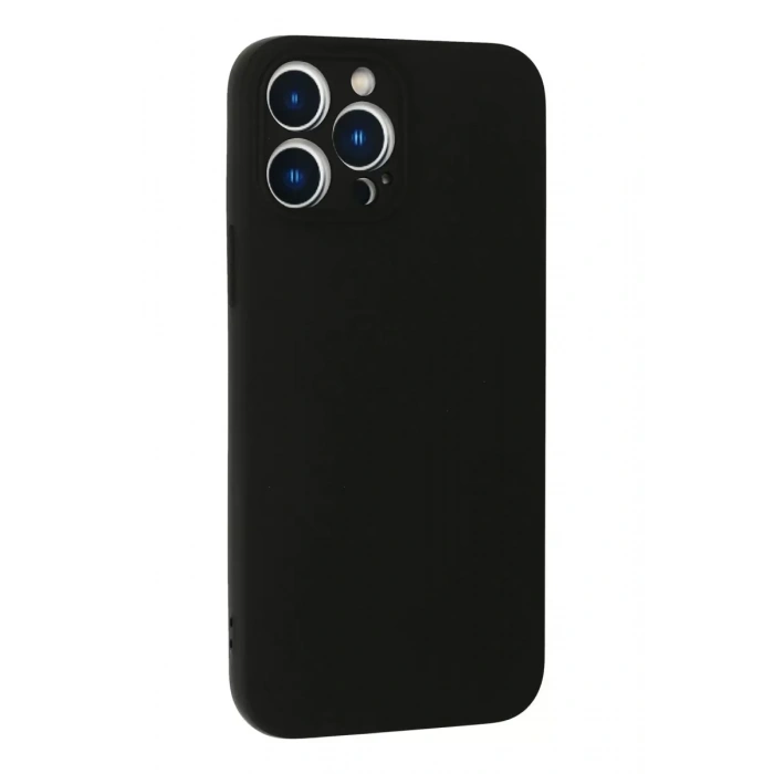 Apple iPhone 13 Pro Max Kılıf Nano içi Kadife Silikon - Siyah
