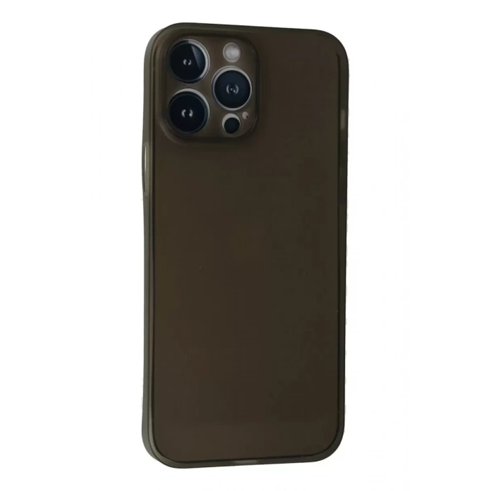 Apple iPhone 13 Pro Max Kılıf PP Ultra İnce Kapak - Gri