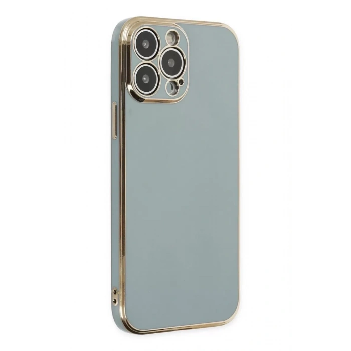 Apple iPhone 13 Pro Max Kılıf Volet Silikon - Açık Yeşil