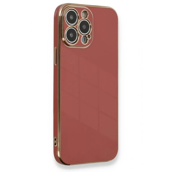 Apple iPhone 13 Pro Max Kılıf Volet Silikon - Kırmızı