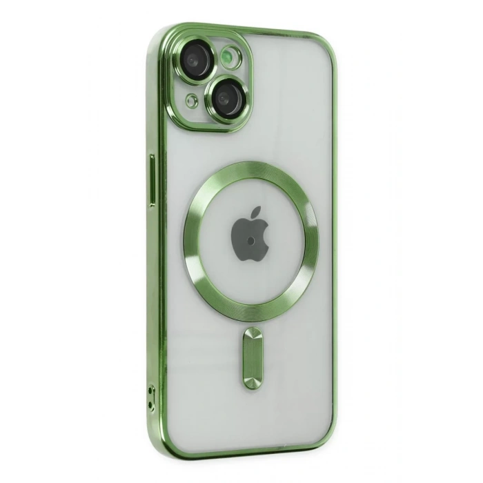 Apple iPhone 14 Kılıf Kross Magneticsafe Kapak - Koyu Yeşil