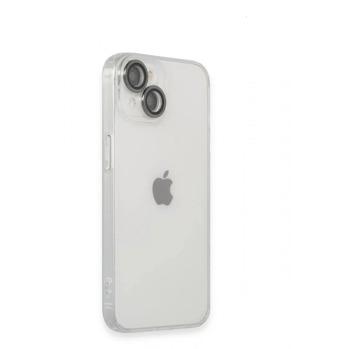 Apple iPhone 14 Kılıf Luko Lens Silikon - Siyah