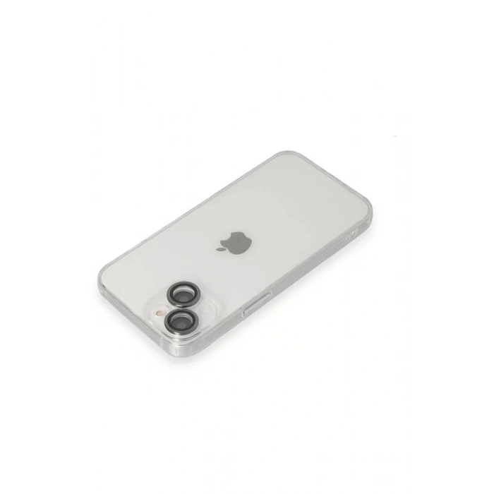Apple iPhone 14 Kılıf Luko Lens Silikon - Siyah
