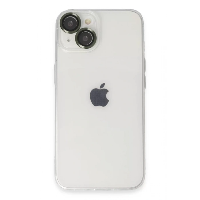 Apple iPhone 14 Kılıf Luko Lens Silikon - Yeşil