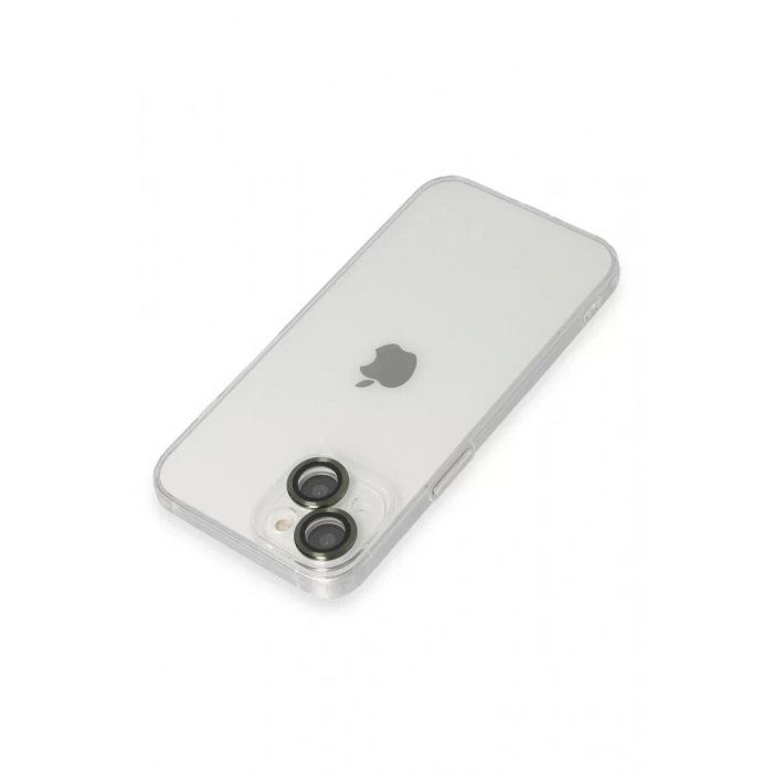 Apple iPhone 14 Kılıf Luko Lens Silikon - Yeşil