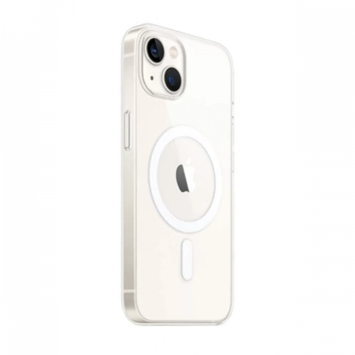 Apple iPhone 14 Kılıf Magneticsafe Şeffaf Silikon - Şeffaf