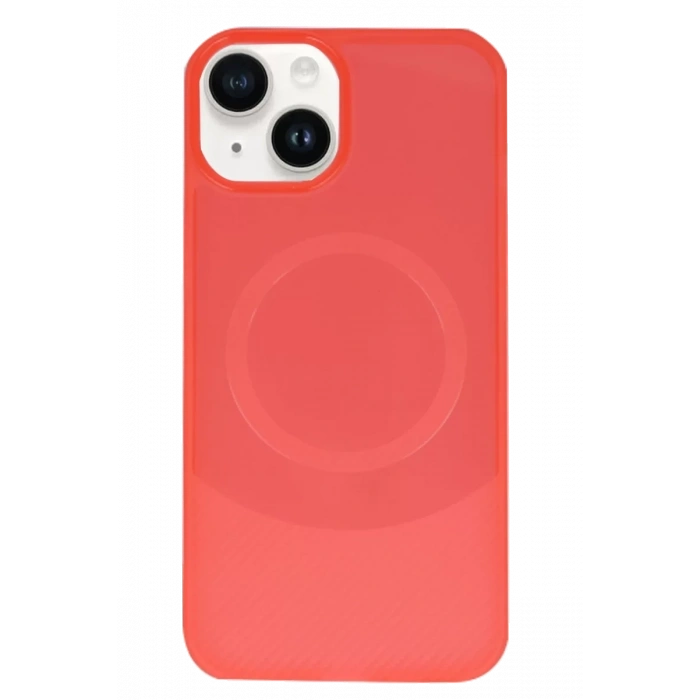 Apple iPhone 14 Kılıf Maya Karbon Kapak - Kırmızı
