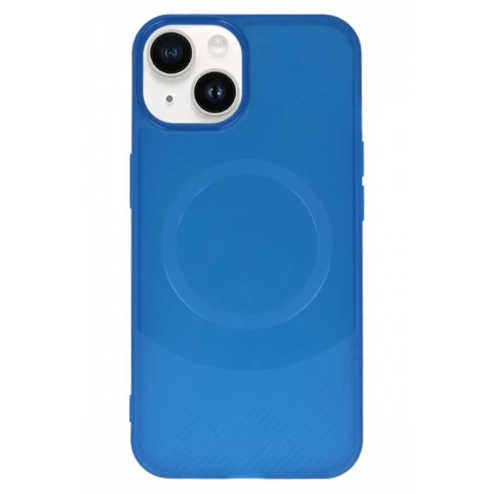 Apple iPhone 14 Kılıf Maya Karbon Kapak - Lacivert