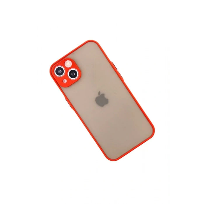 Apple iPhone 14 Kılıf Montreal Silikon Kapak - Kırmızı