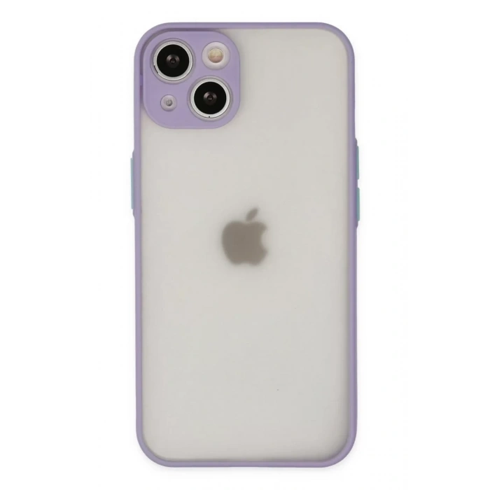 Apple iPhone 14 Kılıf Montreal Silikon Kapak - Mor