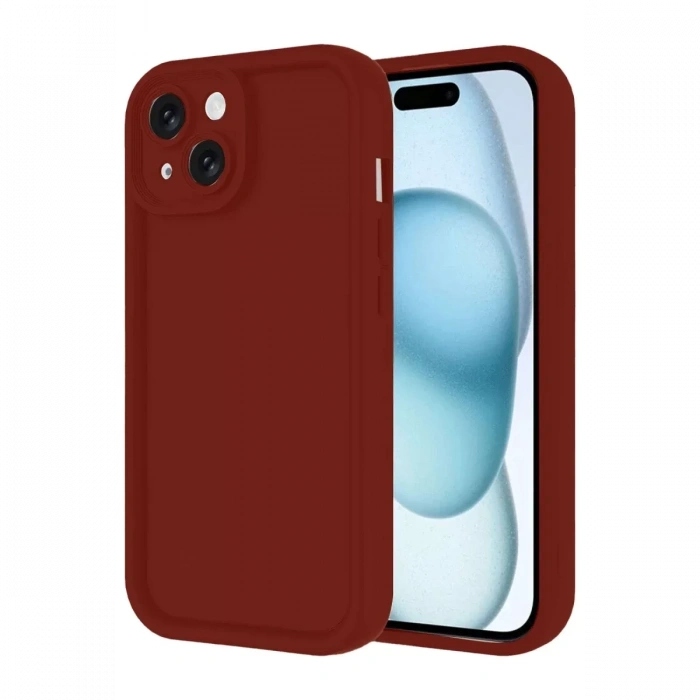 Apple iPhone 14 Kılıf Viera Silikon - Bordo