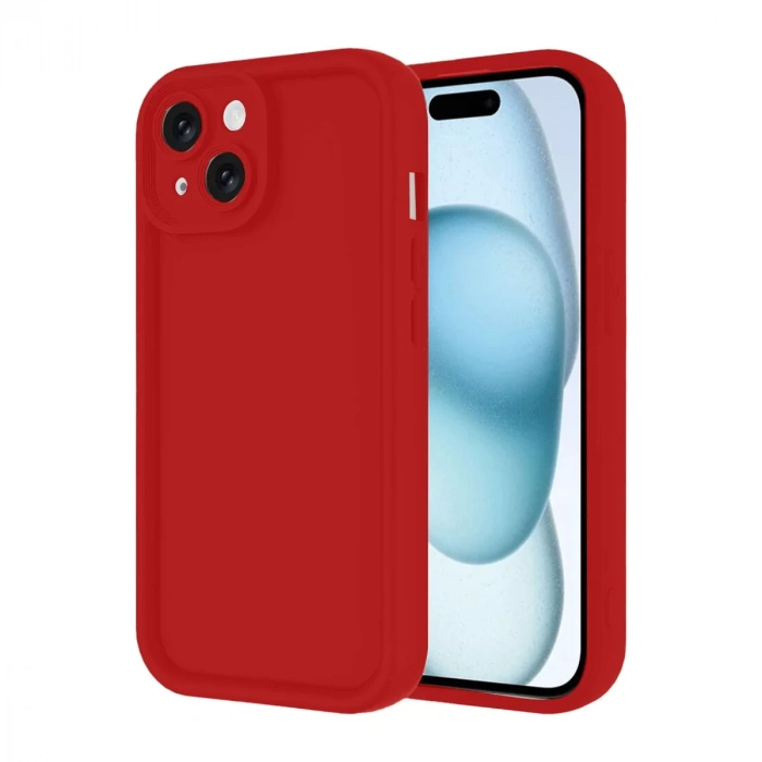 Apple iPhone 14 Kılıf Viera Silikon - Kırmızı