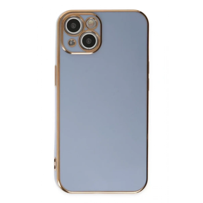 Apple iPhone 14 Kılıf Volet Silikon - Mavi