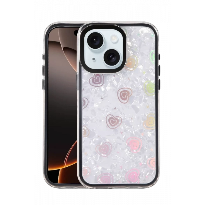 Apple iPhone 14 Lumi Desenli Kapak - Siyah