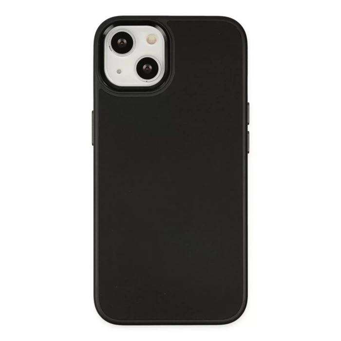Apple iPhone 14 Plus Kılıf Asya Deri Silikon - Siyah