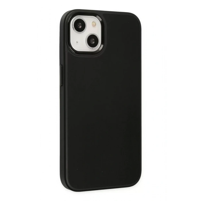 Apple iPhone 14 Plus Kılıf Asya Deri Silikon - Siyah