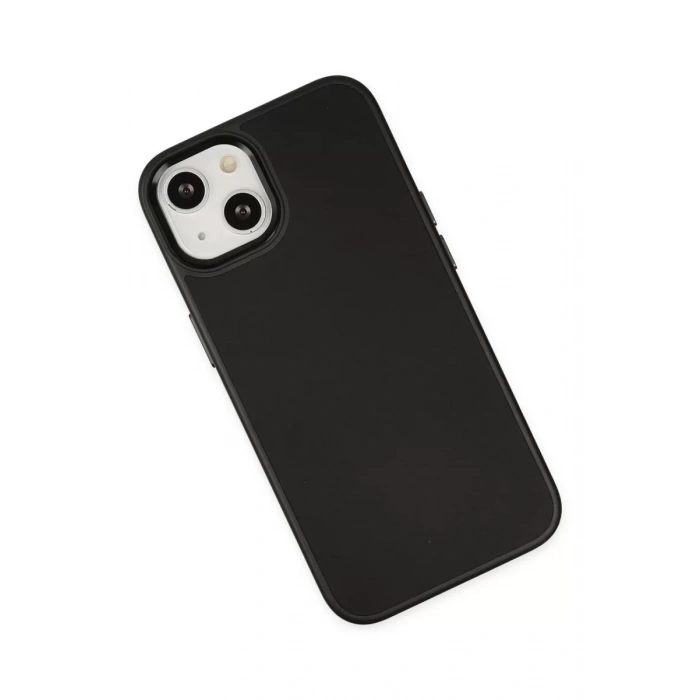 Apple iPhone 14 Plus Kılıf Asya Deri Silikon - Siyah