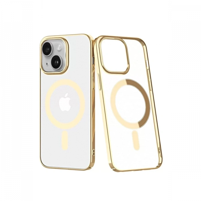 Apple iPhone 14 Plus Kılıf Element Magneticsafe Sert Kapak - Gold