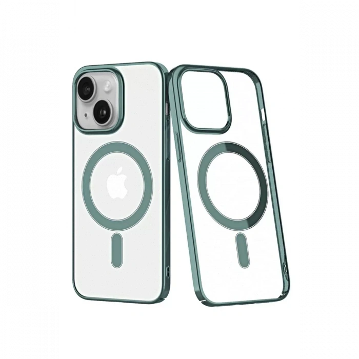 Apple iPhone 14 Plus Kılıf Element Magneticsafe Sert Kapak - Köknar Yeşili