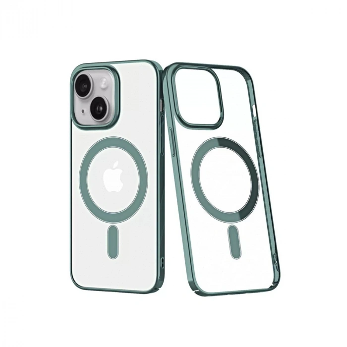 Apple iPhone 14 Plus Kılıf Element Magneticsafe Sert Kapak - Köknar Yeşili