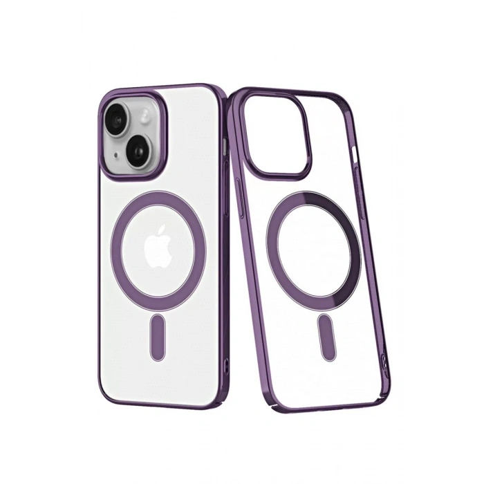 Apple iPhone 14 Plus Kılıf Element Magneticsafe Sert Kapak - Mor