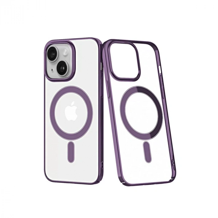 Apple iPhone 14 Plus Kılıf Element Magneticsafe Sert Kapak - Mor