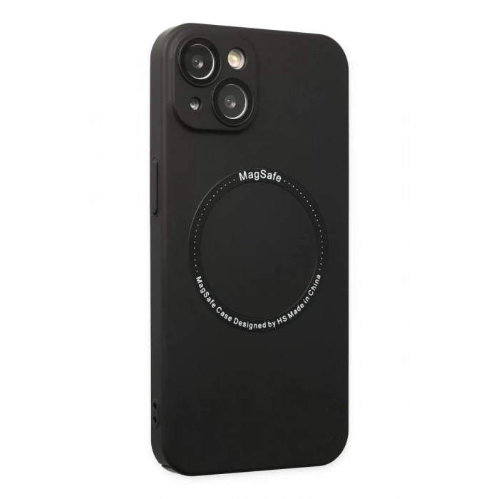 Apple iPhone 14 Plus Kılıf Jack Magneticsafe Lens Silikon - Siyah
