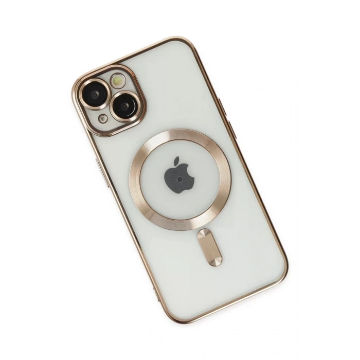 Apple iPhone 14 Plus Kılıf Kross Magneticsafe Kapak - Gold
