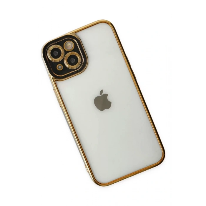 Apple iPhone 14 Plus Kılıf Liva Lens Silikon - Siyah