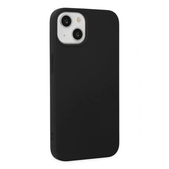Apple iPhone 14 Plus Kılıf Nano içi Kadife Silikon - Siyah