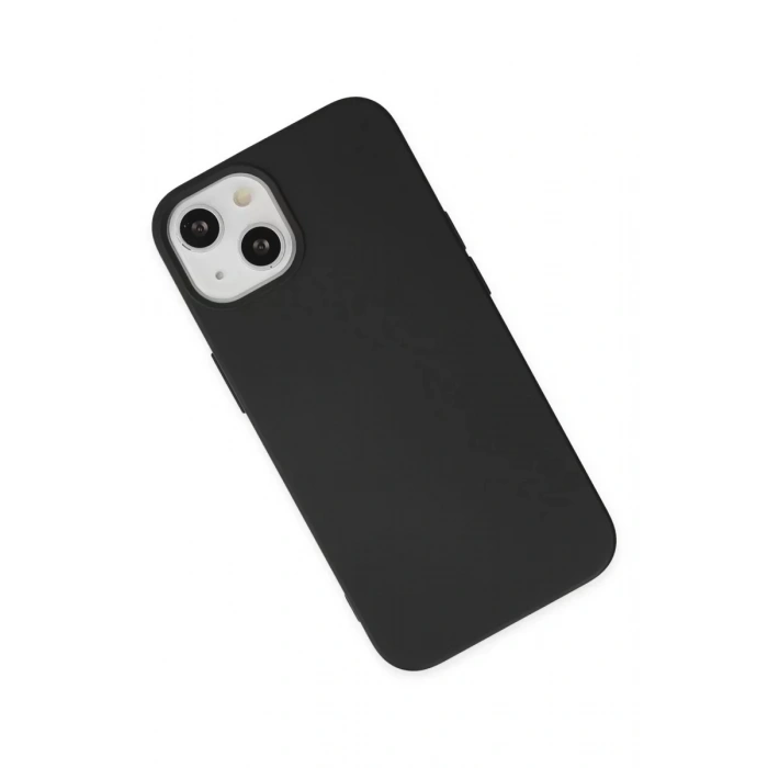 Apple iPhone 14 Plus Kılıf Nano içi Kadife Silikon - Siyah