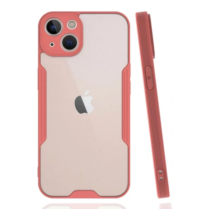 Apple iPhone 14 Plus Kılıf Platin Silikon - Pembe
