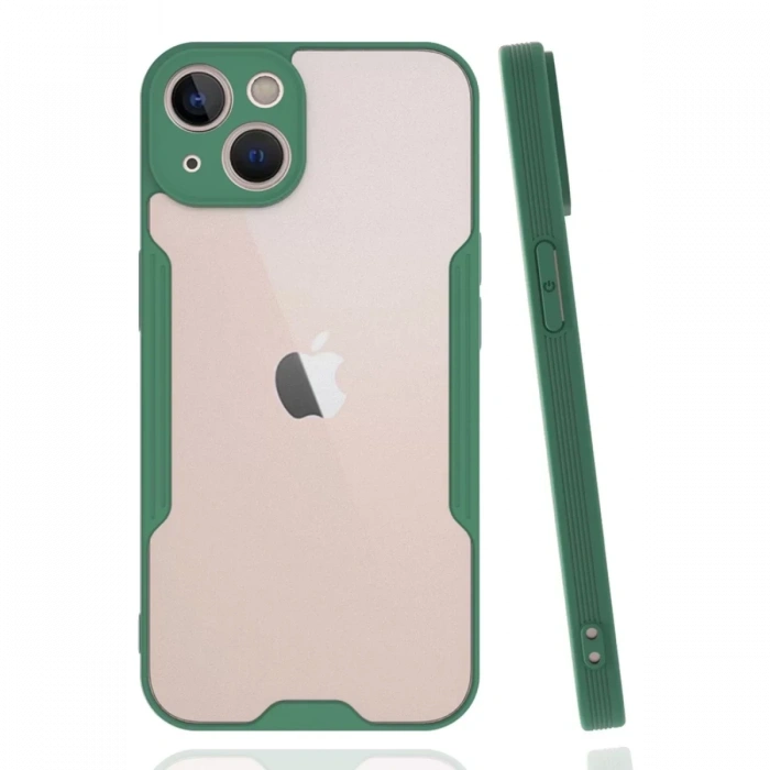 Apple iPhone 14 Plus Kılıf Platin Silikon - Yeşil