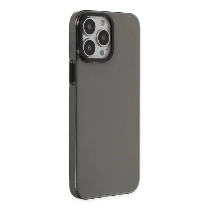 Apple iPhone 14 Pro Kılıf Anka PC Sert Metal Kapak - Siyah