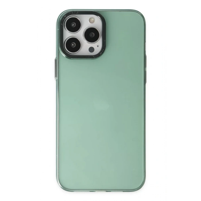 Apple iPhone 14 Pro Kılıf Anka PC Sert Metal Kapak - Yeşil