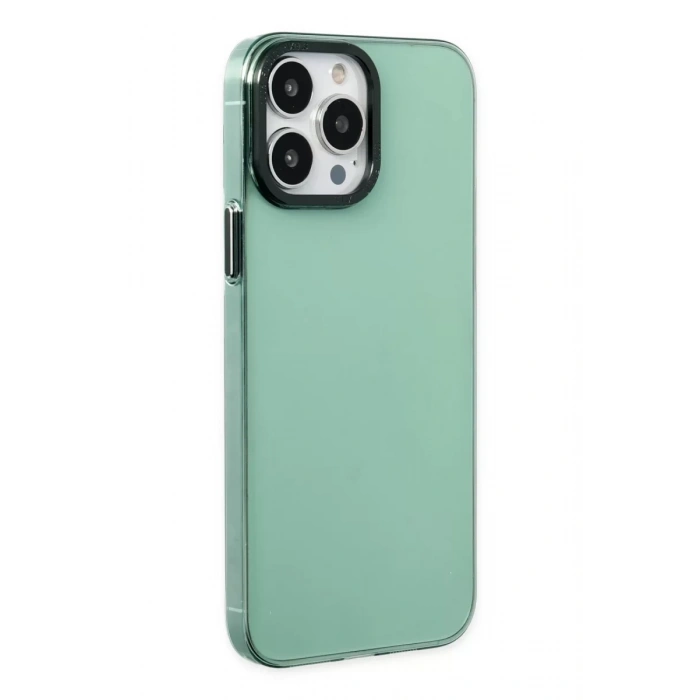 Apple iPhone 14 Pro Kılıf Anka PC Sert Metal Kapak - Yeşil