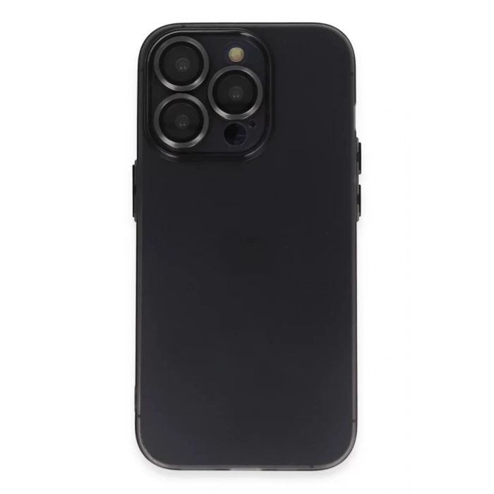 Apple iPhone 14 Pro Kılıf Luko Lens Silikon - Siyah