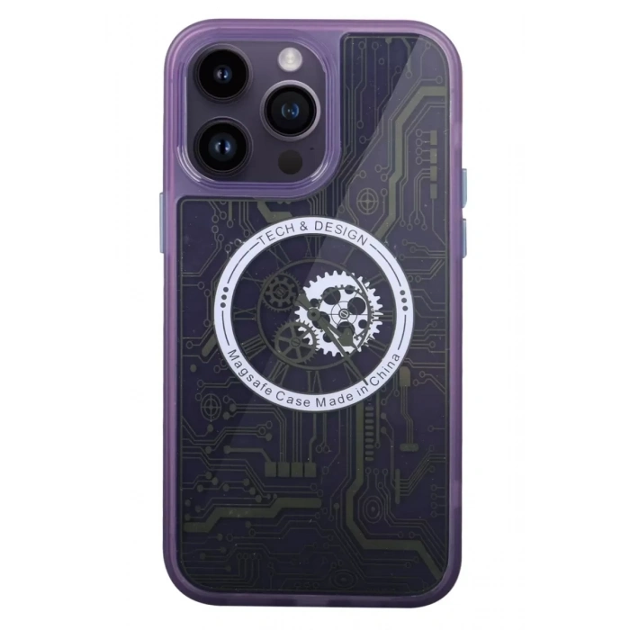 Apple iPhone 14 Pro Kılıf Magic Magneticsafe Silikon - Derin Mor
