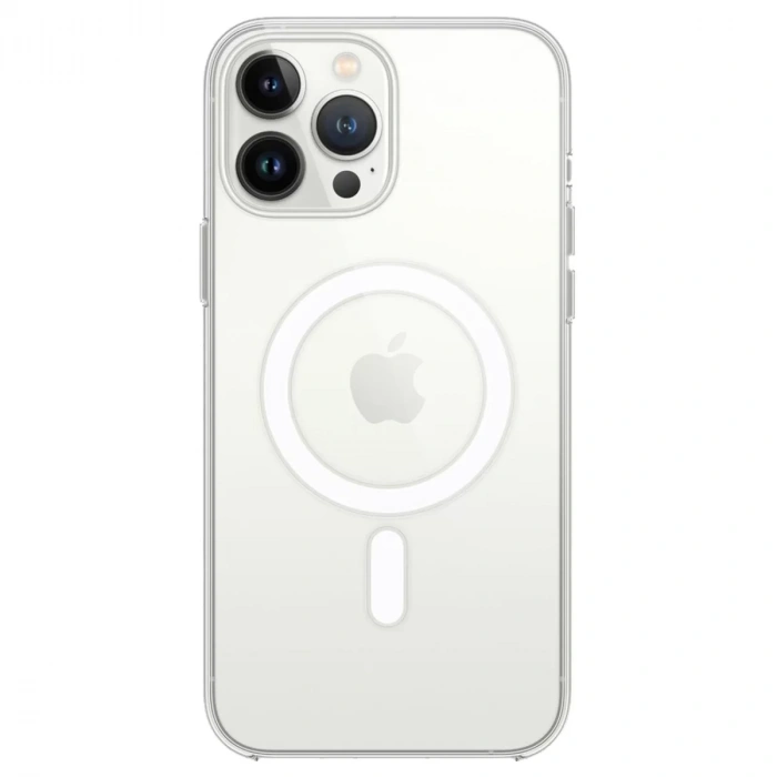 Apple iPhone 14 Pro Kılıf Magneticsafe Şeffaf Silikon - Şeffaf