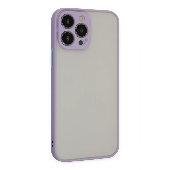 Apple iPhone 14 Pro Kılıf Montreal Silikon Kapak - Mor