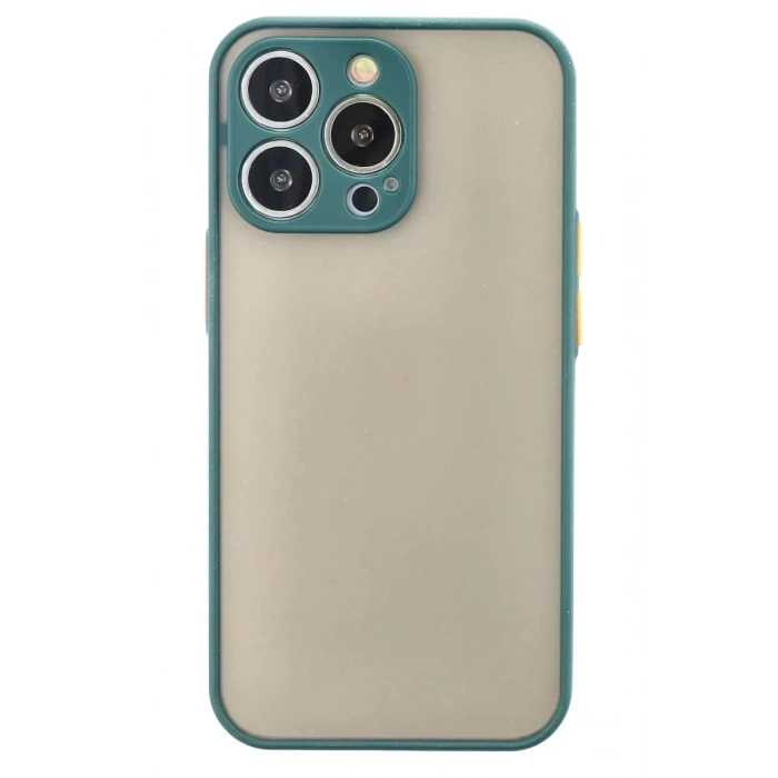 Apple iPhone 14 Pro Kılıf Montreal Silikon Kapak - Yeşil