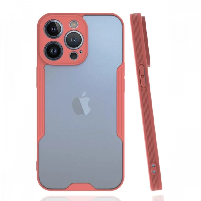 Apple iPhone 14 Pro Kılıf Platin Silikon - Pembe