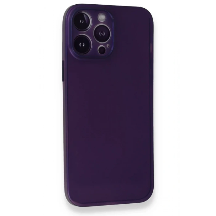 Apple iPhone 14 Pro Kılıf PP Ultra İnce Kapak - Mor