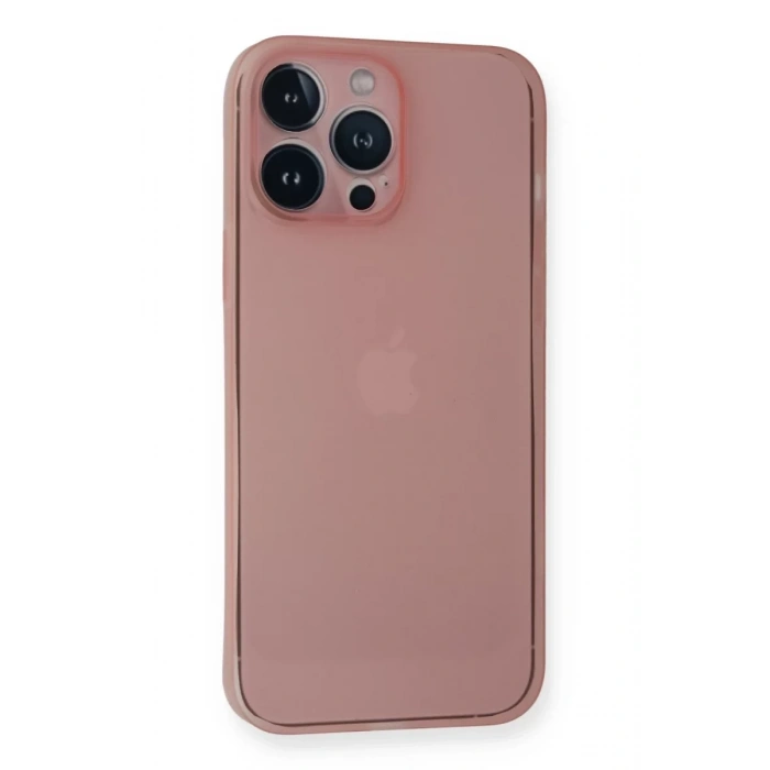 Apple iPhone 14 Pro Kılıf PP Ultra İnce Kapak - Pembe