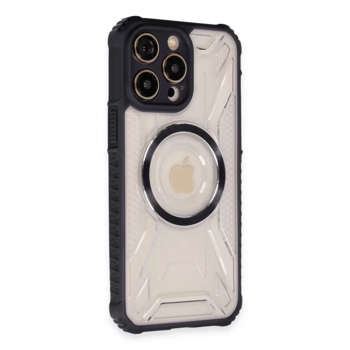 Apple iPhone 14 Pro Kılıf Prag Magneticsafe Kapak - Siyah
