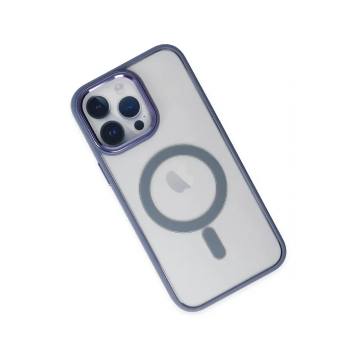 Apple iPhone 14 Pro Kılıf Room Magneticsafe Silikon - Sierra Blue