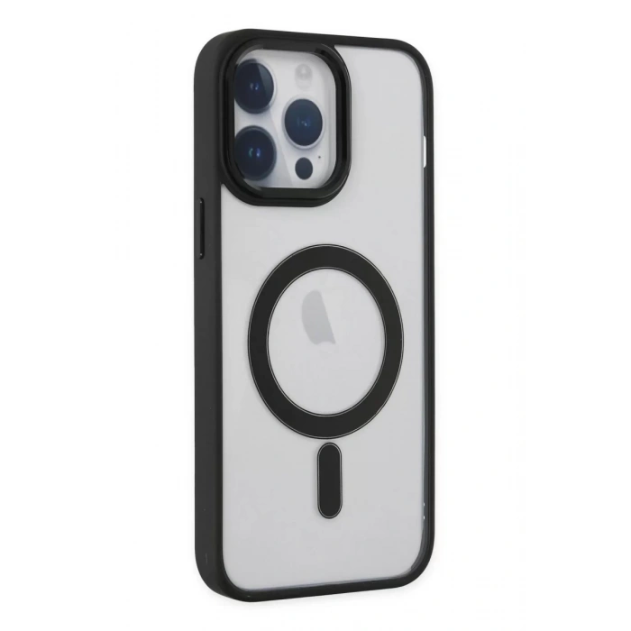 Apple iPhone 14 Pro Kılıf Room Magneticsafe Silikon - Siyah